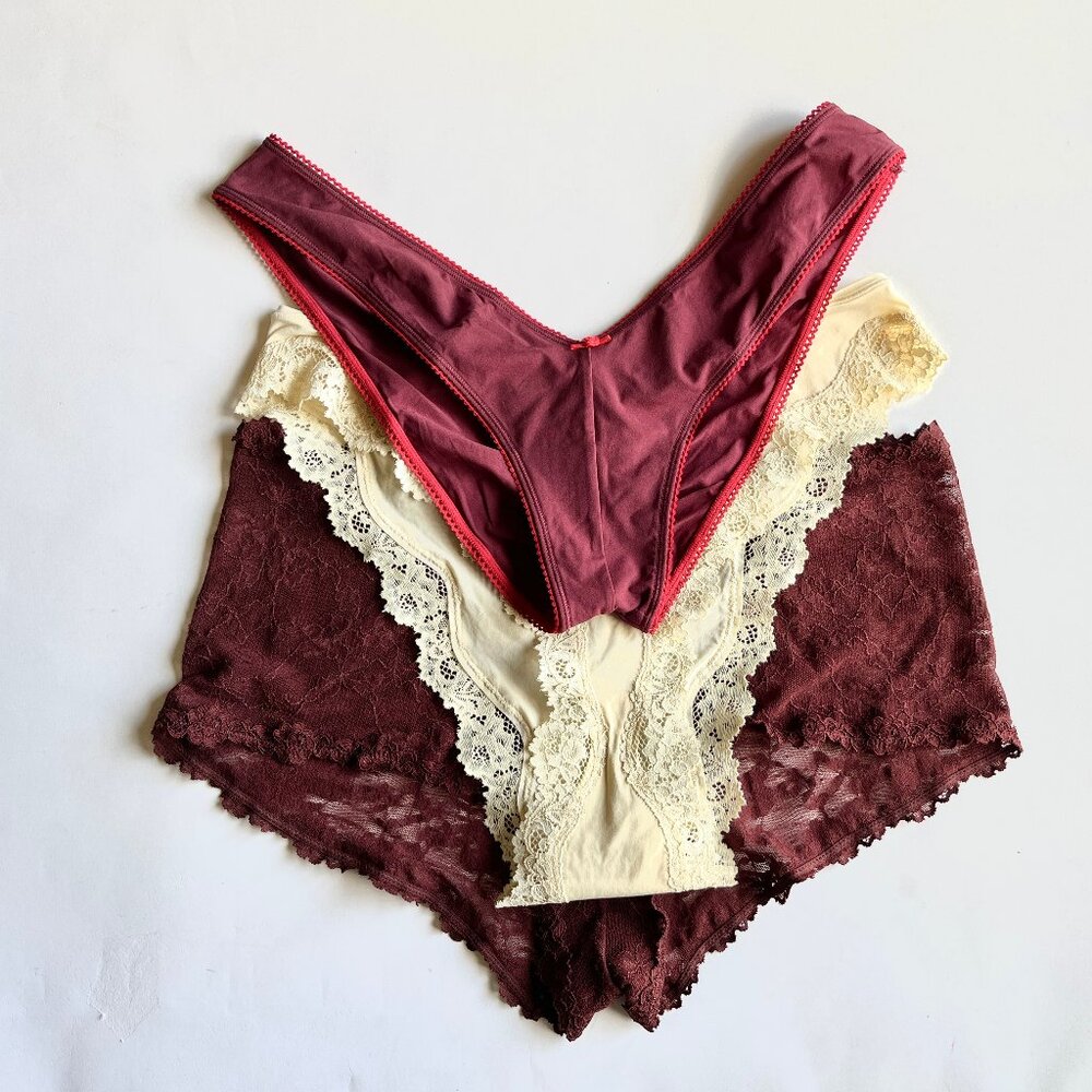 Skims 3 panty bundle size XL NWOT